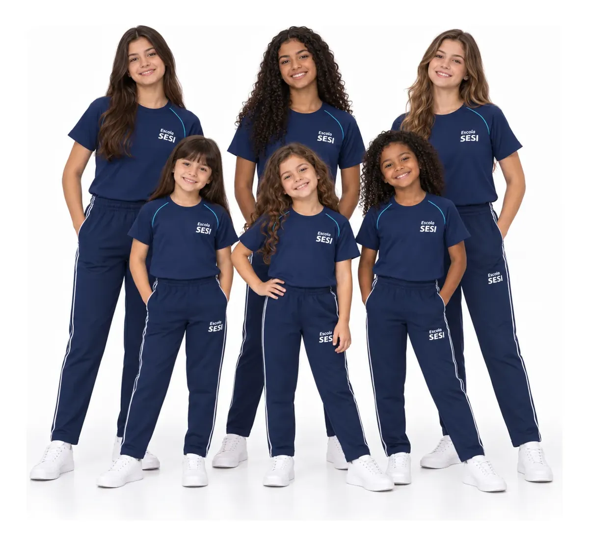 Linha completa de uniformes escolares SESI